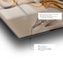 Wallity Cuadro Decorativo de Vidrio Templado Multicolor 40 x 60 cm
